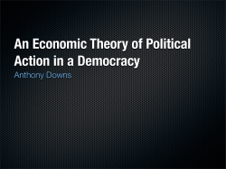 An Economic Theory of Political Action in a