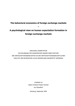 The behavioral economics of foreign exchange