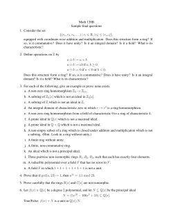 Math 120B Sample final questions 1. Consider the set