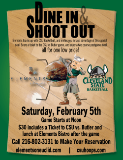 Dinner and Game Flier