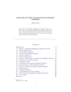 Oseledets Multiplicative Ergodic Theorem 2
