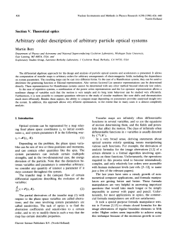 Arbitrary order description of arbitrary particle optical systems