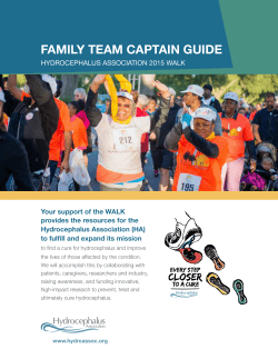 family team captain guide - Hydrocephalus Association