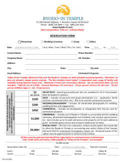 RESERVATION FORM $2 $100 $200 $450 $1,000 $6,000+