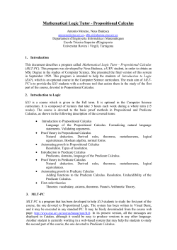 Mathematical Logic Tutor