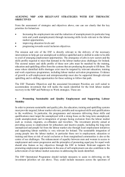 ALIGNING NRP AND RELEVANT STRATEGIES WITH