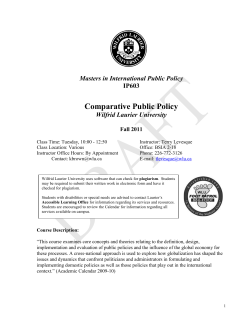 International Conflict Resolution &ndash; Notes for Course Outline