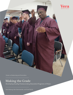 Making the Grade: Developing Quality Postsecondary Education