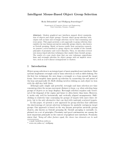 Intelligent Mouse-Based Object Group Selection