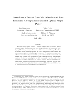 A Computational Model of Optimal Merger Policy