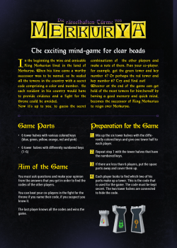 The exciting mind-game for clear heads Game Parts Aim of