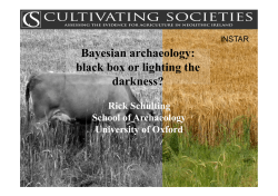 Bayesian archaeology
