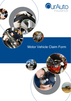 Motor Vehicle Claim Form