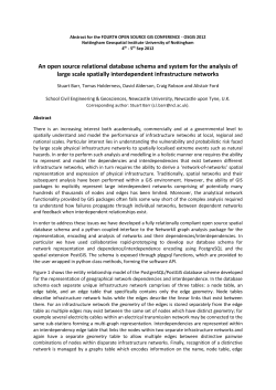 An open source relational database schema and system for the