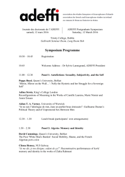 Journ&eacute;e des doctorants de l`ADEFFI 2013