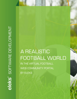 a realiStiC Football World