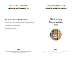 Minimizing Unconscious Bias