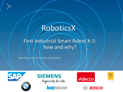 RoboticsX Steps in Industry 4.0