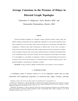 Average Consensus in the Presence of Delays in Directed Graph