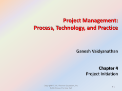 Project Initiation - MCST-CS