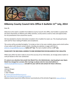 Expressive Arts Ireland: 2014 Programme