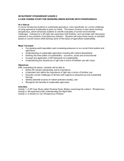Teacher Resource - Nutrients For Life