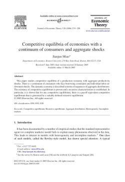 Competitive Equilibria of Economies with a Continuum