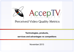 perceived audio and video quality