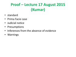 Proof &ndash; Lecture 17 August 2015 (Kumar)