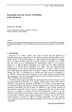 Nonlocality and the D-state Probability of the Deuteron