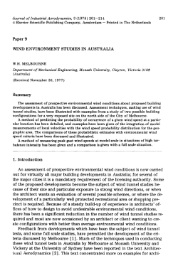 Paper 9 WIND ENVIRONMENT STUDIES IN