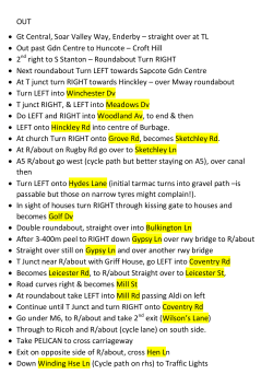 OUT &bull; Gt Central, Soar Valley Way, Enderby