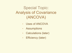 ANCOVA - Crop and Soil Science