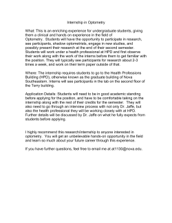 ATrivedi-Internship in Optometry handout(1)