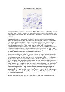 Predicting Elections: Child`s Play