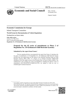 Table 7 Selection criteria for the dummy according to the