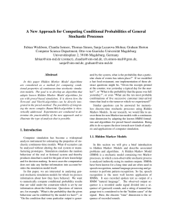 A New Approach for Computing Conditional Probabilities of General
