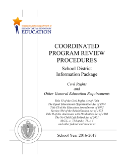 Civil Rights Information Package 2016-2017