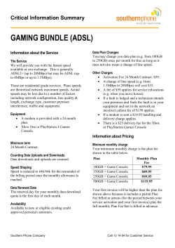 GAMING BUNDLE (ADSL)