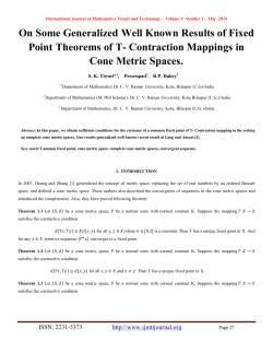 On Some Generalized Well Known Results of Fixed Point Theorems