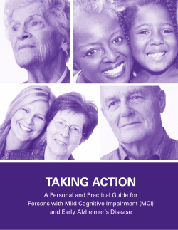 Taking Action Workbook - Alzheimer`s Association