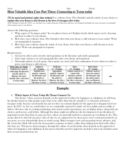 Most Valuable Idea Core Part Three: Connecting to