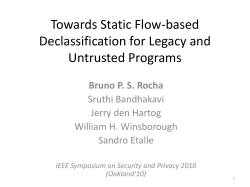PPTX - IEEE Symposium on Security and Privacy 2010