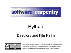 os.path - Software Carpentry