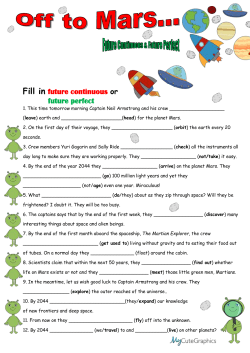 future perfect and continuous