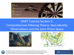 DART Tutorial Secfon 5: Comprehensive Filtering Theory: Non