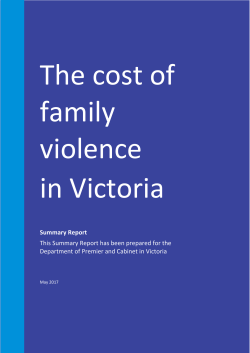 The Royal Commission into Family Violence