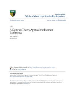 A Contract Theory Approach to Business Bankruptcy
