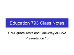 Education 793 Class Notes