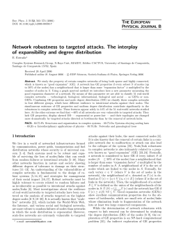 Network robustness to targeted attacks. The interplay of expansibility
